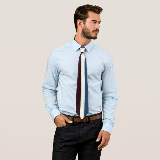 Modern Monogram Chic Striped  Tie (In Situ)