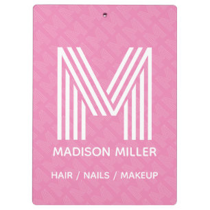 Modern Monogram Clipboard