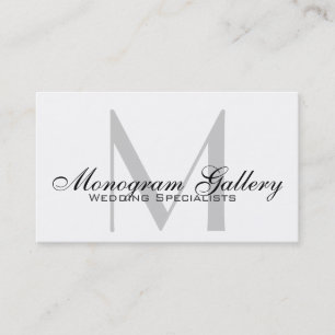 Modern Monogram Customisable Business Card