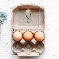 Modern Monogram Egg Carton