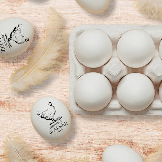 Modern monogram Egg Stamp