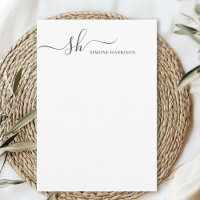 Modern Monogram Elegant Calligraphy Personalised