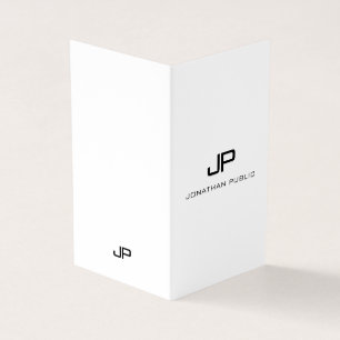 Modern Monogram Elegant Simple Professional Business Card