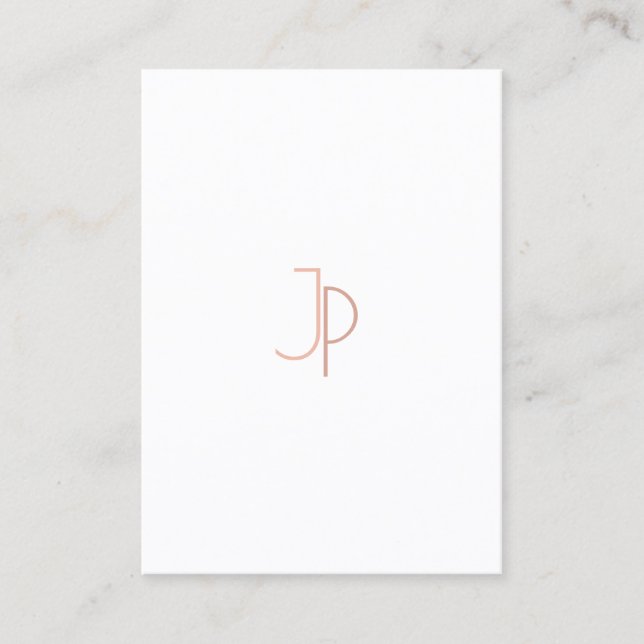 Modern Monogram Elegant Simple Trendy Template Business Card (Front)