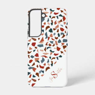 Modern Monogram Geometric Pattern Samsung Galaxy Case
