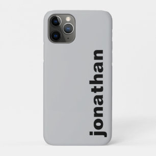 Modern Monogram Grey iPhone 11 Pro Case