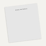 Modern Monogram Grey Stationery Simple Notepad<br><div class="desc">Simple grey personalised notepad. Room for reminders,  quick notes and lists for keeping on course.</div>