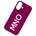 Modern Monogram Initial Dark Pink Burgundy iPhone 16 Case<br><div class="desc">Modern minimalist monogram initial design which can be changed to personalise. White on a dark pink burgundy wine background with a hot pink 3D effect drop shadow.</div>