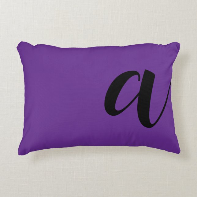 Modern monogram Initial letter Decorative Cushion (Front)