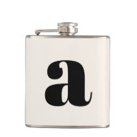 Modern Monogram Initial Letter Wedding Bold White