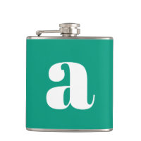 Modern Monogram Initial Letter Wedding Green