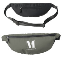 Modern Monogram Initial Name Sage Green
