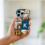 Modern Monogram Initial Photo Collage iPhone 15 Pro Max Case<br><div class="desc">Modern Monogram Initial Photo Collage iPhone Case</div>