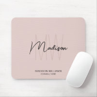 Modern Monogram Logo Blush Pink Consultant