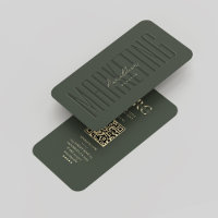 Modern Monogram Marketing Professional Dark Green