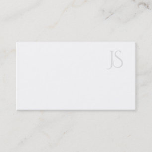 Modern Monogram Minimalist Professional Template Business Card