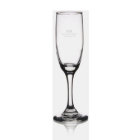 Modern monogram minimalist Wedding Etched Champagn