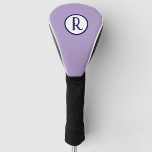 Modern Monogram Name Golf Head Cover