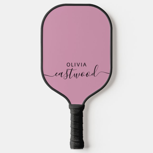 Modern Monogram On Dusty Pickleball Paddle (Front)