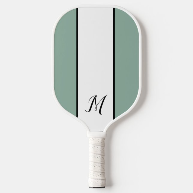 Modern Monogram Personalised Classic Monogram  Pickleball Paddle (Front)
