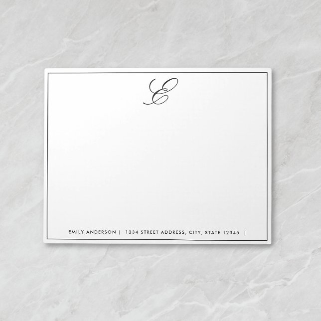 Modern Monogram Personalised Notepad (Creator Uploaded)