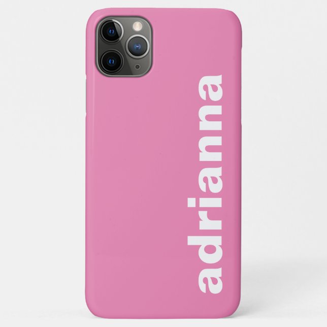 Modern Monogram Pink Case-Mate iPhone Case (Back)