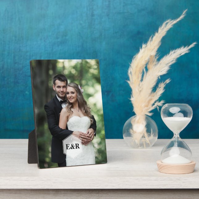 Modern Monogram Plaque (Side)