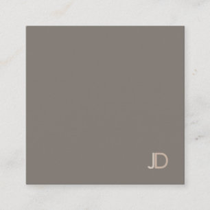 Modern Monogram Professional Elegant Colour Harmon Square Business Card