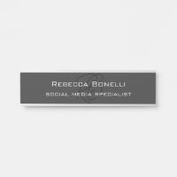 Modern Monogram Professional Grey