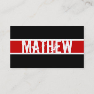 Modern Monogram Profile Card