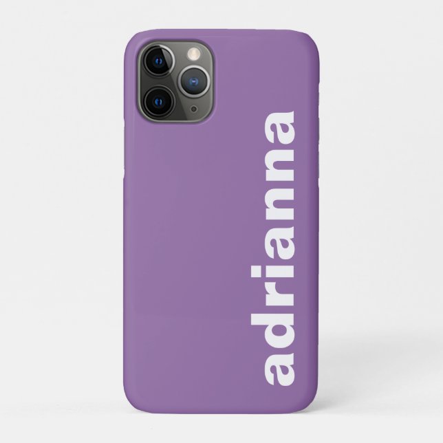 Modern Monogram Purple Case-Mate iPhone Case (Back)