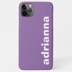 Modern Monogram Purple iPhone 11 Pro Max Case