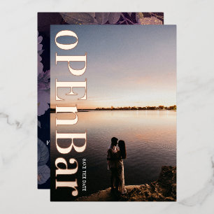 Modern Monogram Purple Fall Wedding