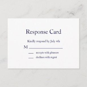 Modern Monogram Retirement RSVP (navy)