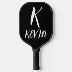 MODERN MONOGRAM SCRIPT CUSTOM PICKLEBALL PADDLE