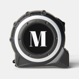 Modern monogram white black custom initial letter 1