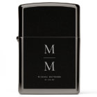 Modern Monogrammed Elegant Black Classic Initial 