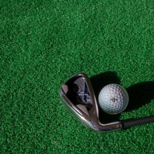 Modern monogrammed initial coloured letter C Golf Balls