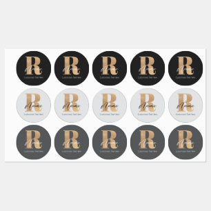 Modern Monogrammed Initial R & Name Personalised