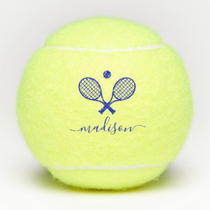 Modern Monogrammed Tennis Balls