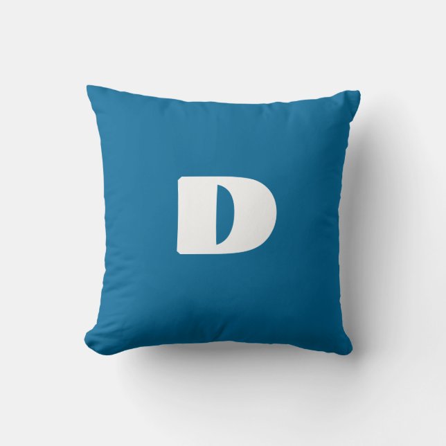Modern monogrammed throw Pillow (Front)