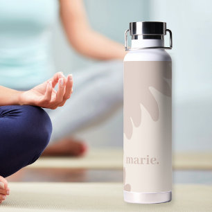 Modern Monogrammed Water Bottle