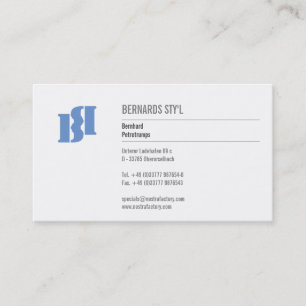 Modern Monograms Business Card