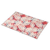Modern Monstera Leaf Patterned Placemat (On Table)