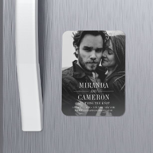 Modern Mood   Photo Save the Date Magnet