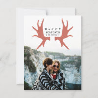 Modern Moose Holiday Card