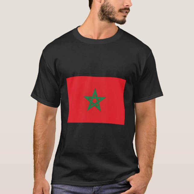 Modern Moroccan Flag T-Shirt (Front)