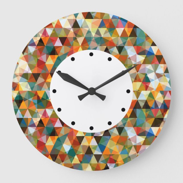 Modern Mosaic Design Large Clock (Front)