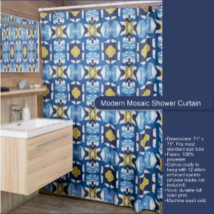 Modern Mosaic Shower Curtain