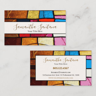 Modern Mosaic Tile Business Card